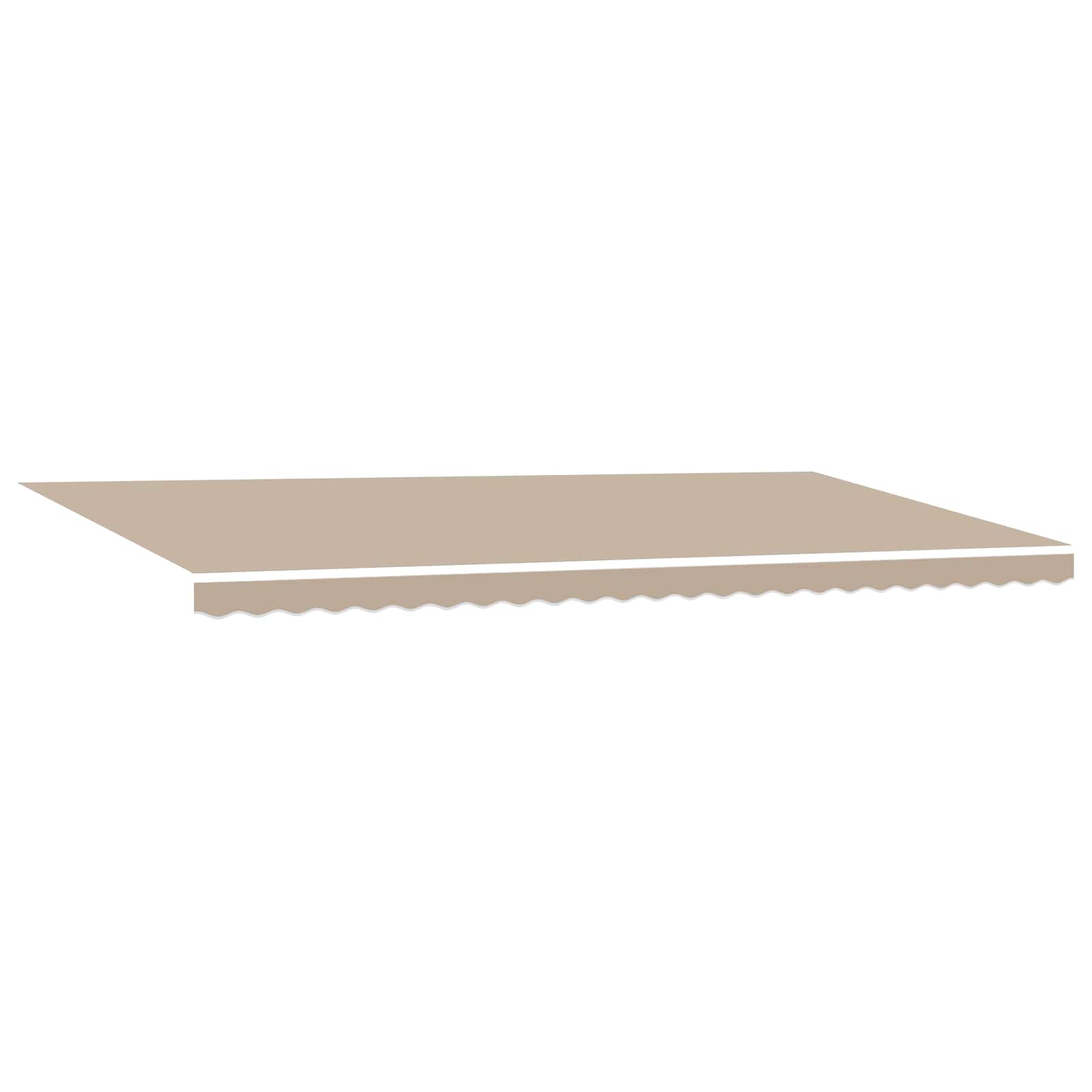 Tenda retrattile Beige 600 × 300 cm Poliestere