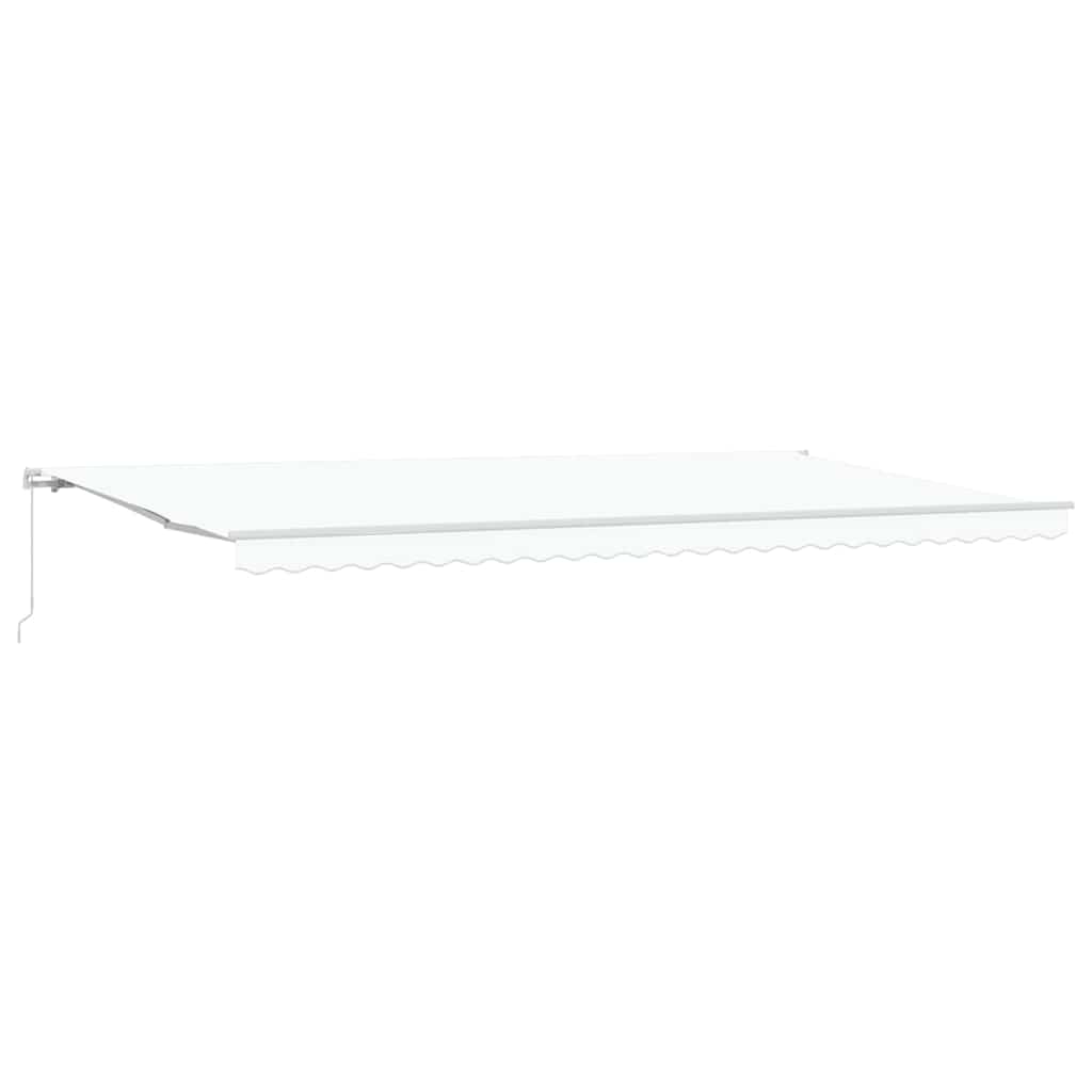 Tenda retrattile Bianco 600 × 300 cm Poliestere e Alluminio