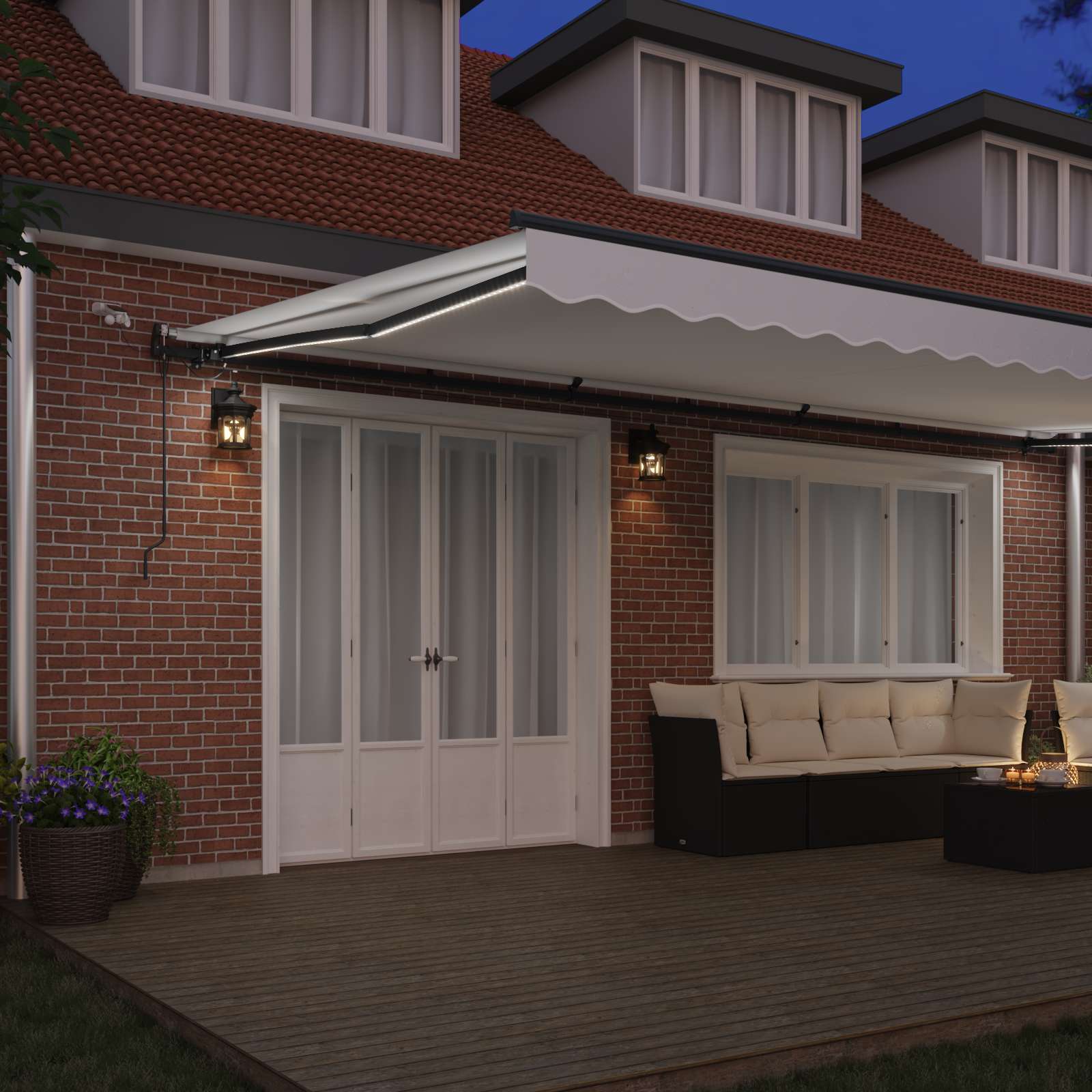 Tenda retrattile Bianco 600 × 300 cm Poliestere
