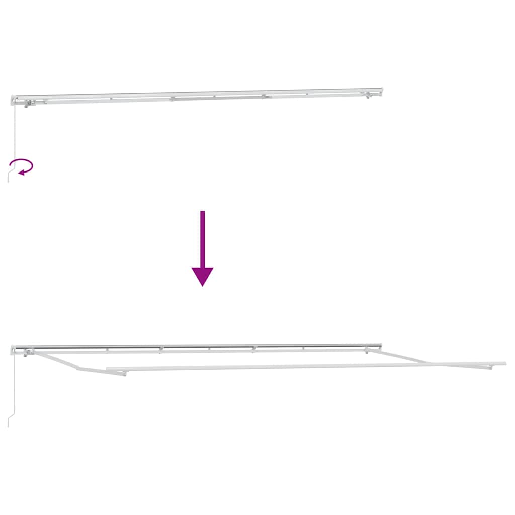 Tenda retrattile Multicolore 600 × 300 cm