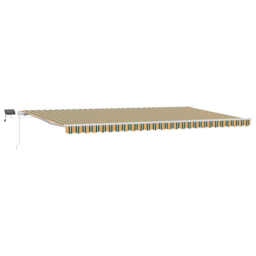 Tenda retrattile Verde e giallo 600 × 300 cm