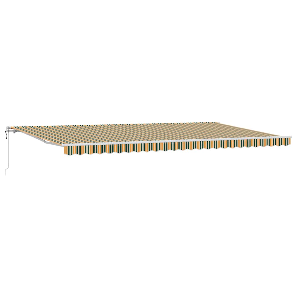 Tenda retrattile Verde e giallo 600 × 300 cm