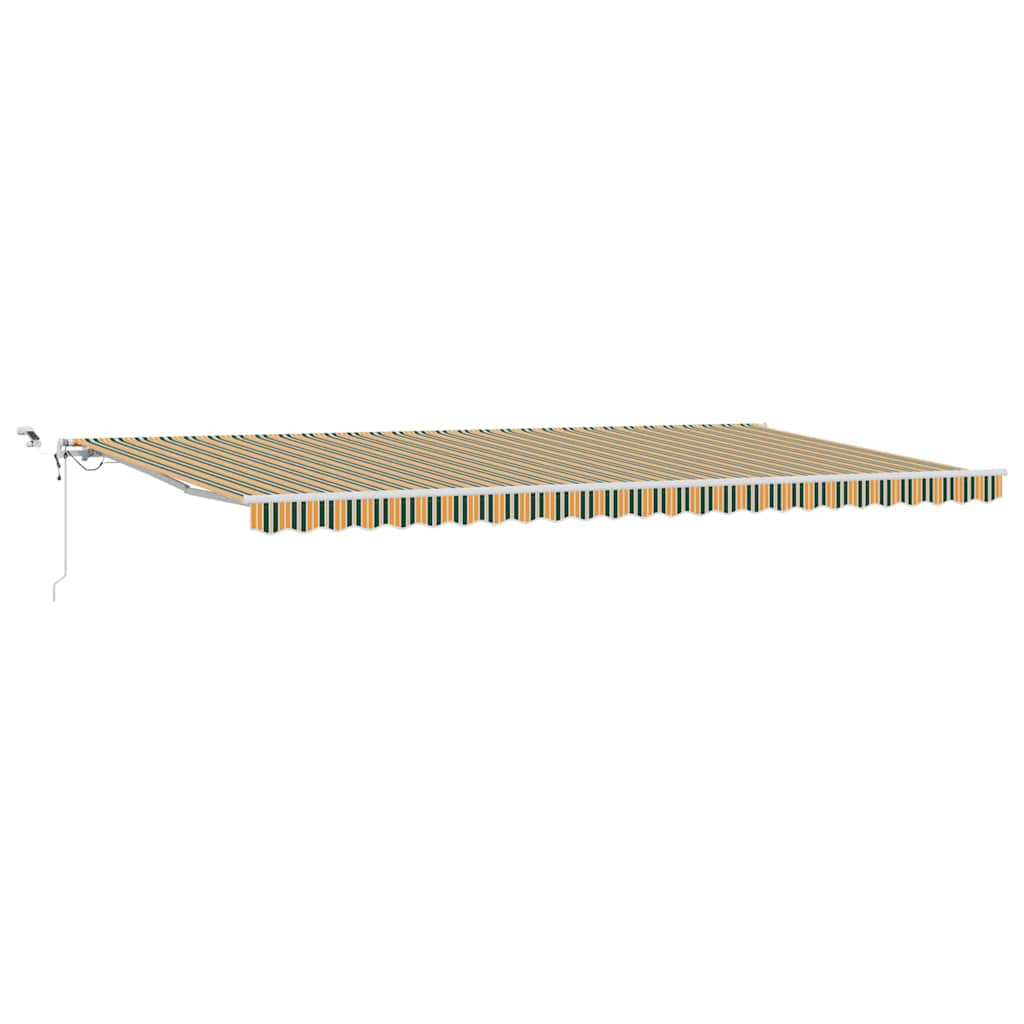 Tenda retrattile Verde e Giallo 600 × 300 cm Poliestere