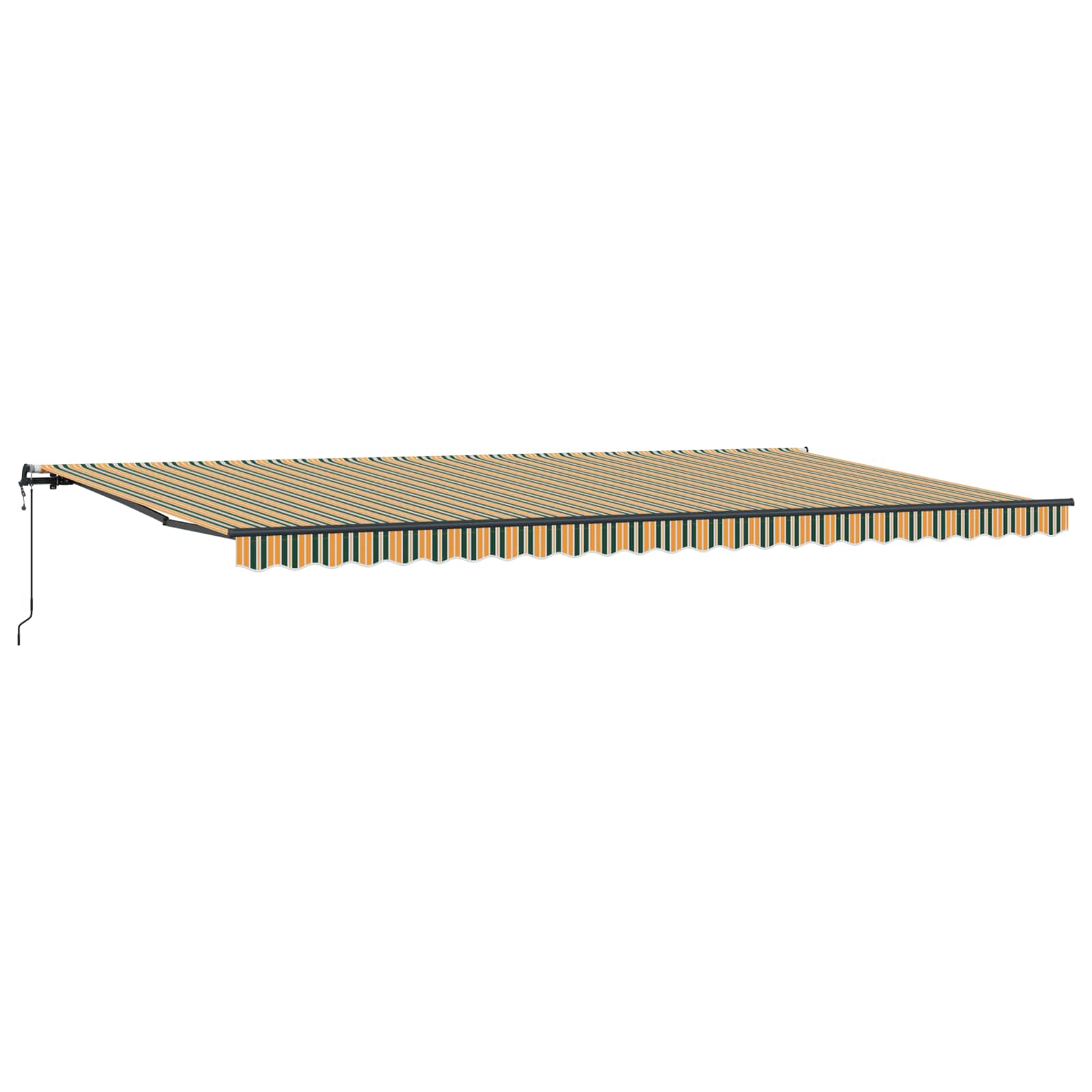 Tenda retrattile Verde e giallo 600 × 300 cm