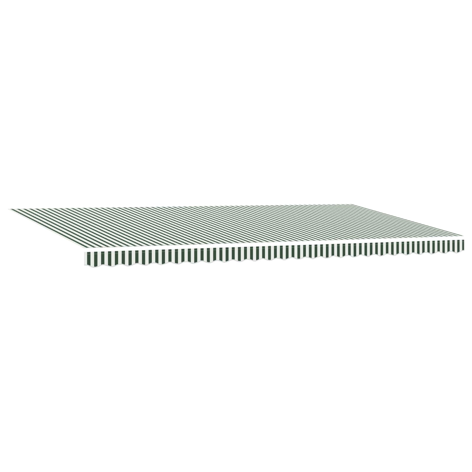 Tenda retrattile Verde e Bianco 600 × 300 cm