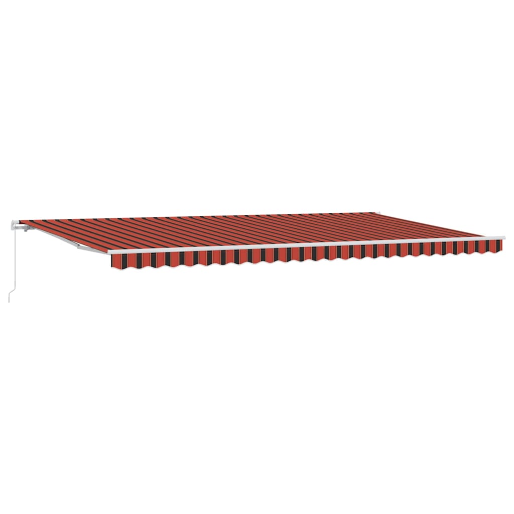 Tenda retrattile Arancione e Marrone 600 × 350 cm