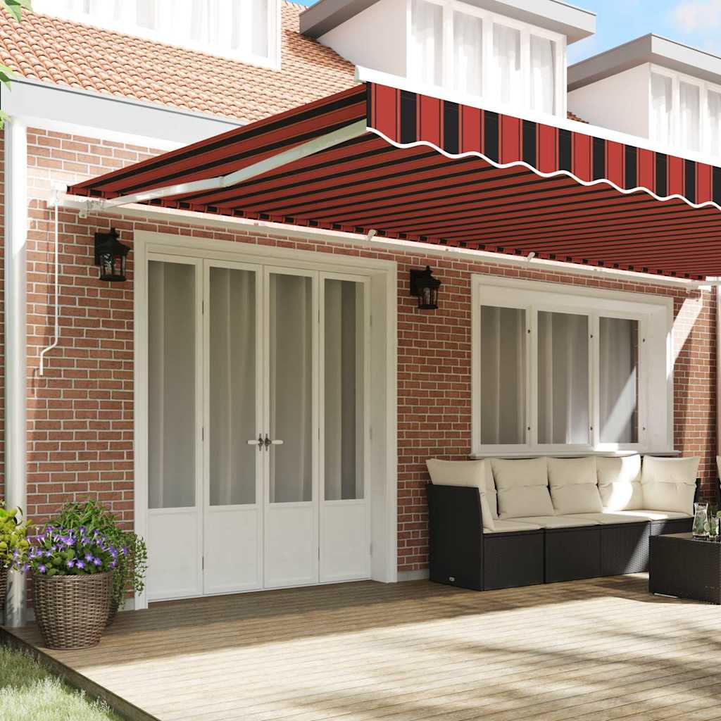 Tenda retrattile Arancione e Marrone 600 × 350 cm