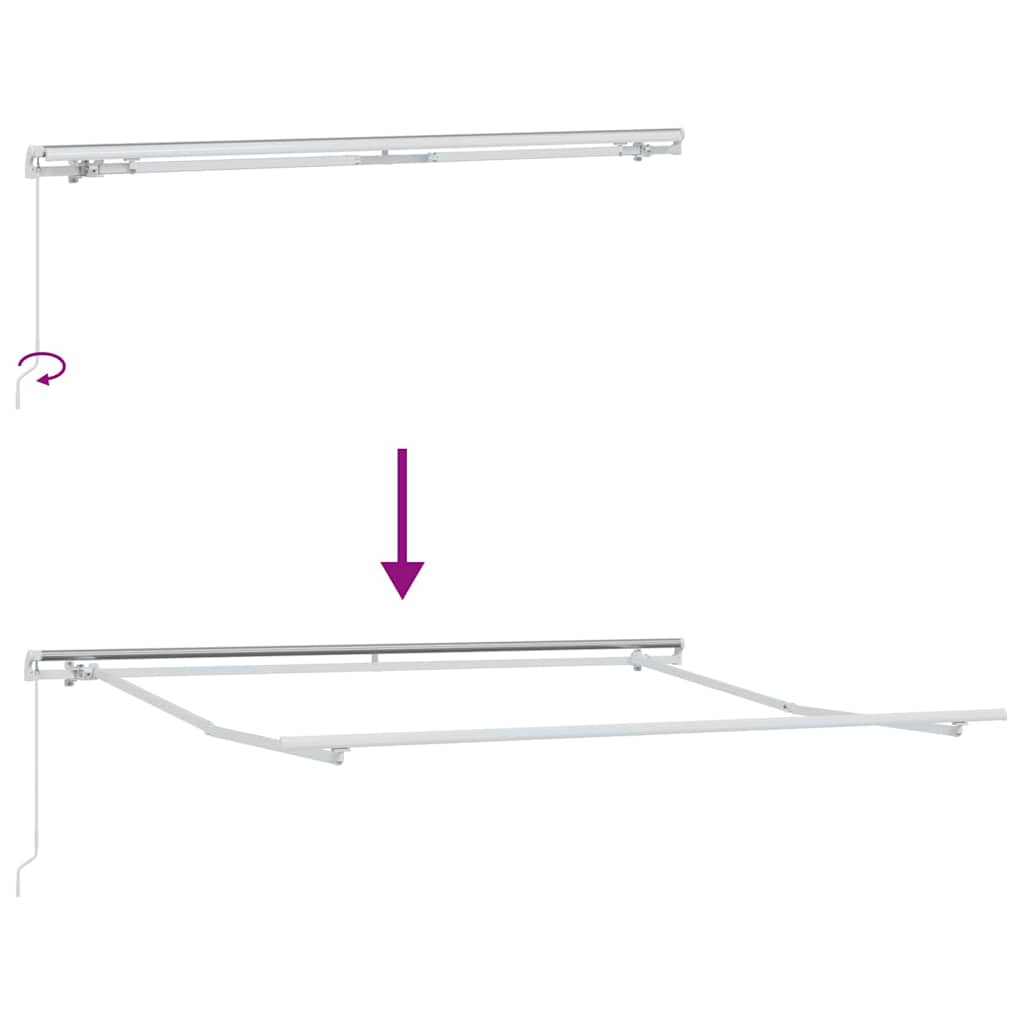 Tenda retrattile Arancione e Marrone 600 × 350 cm