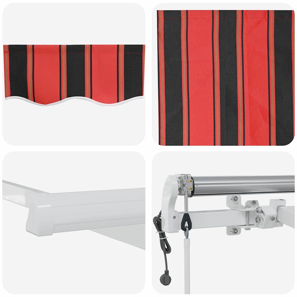 Tenda retrattile arancione e marrone 600 × 350 cm