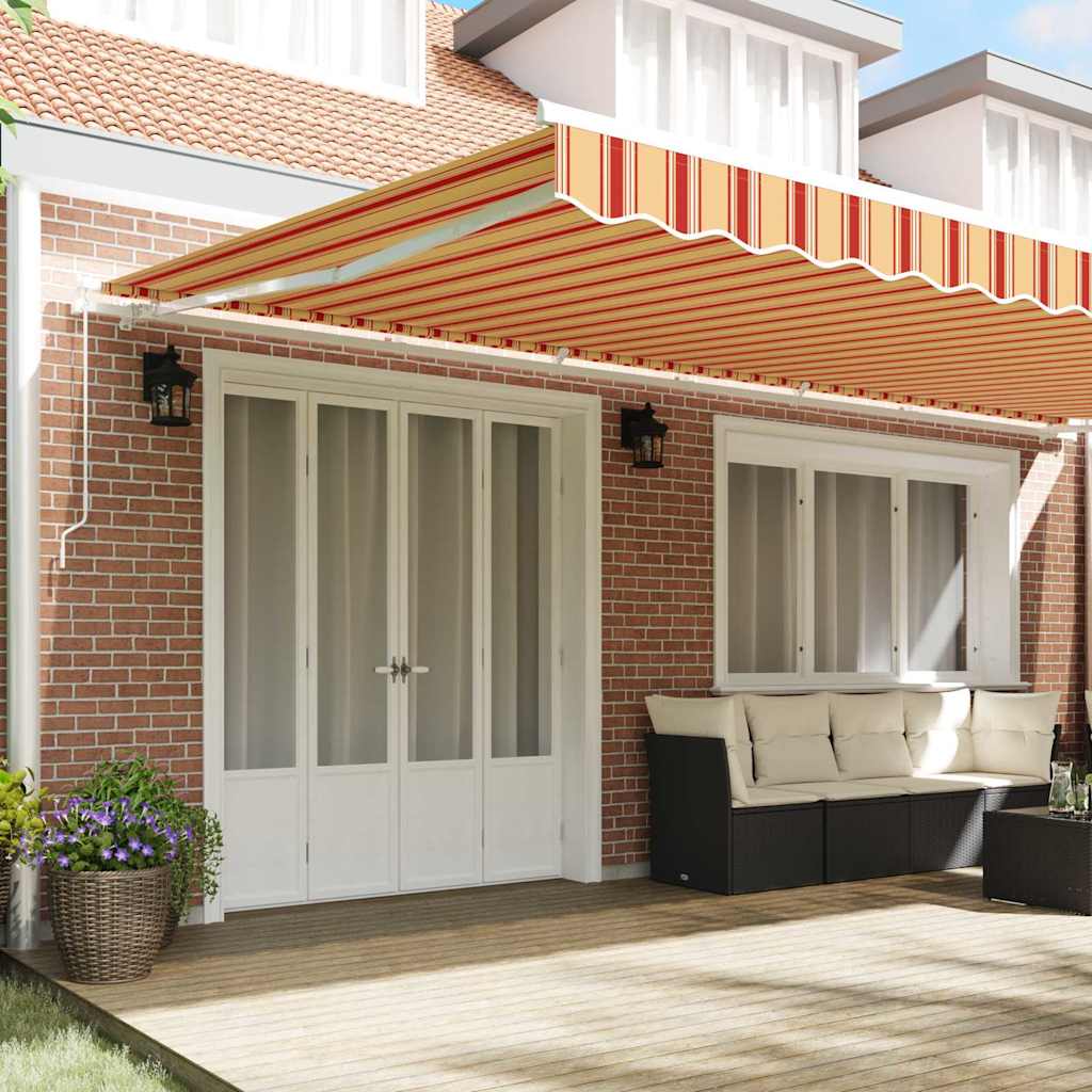 Tenda retrattile Giallo e Arancione 600 × 350 cm