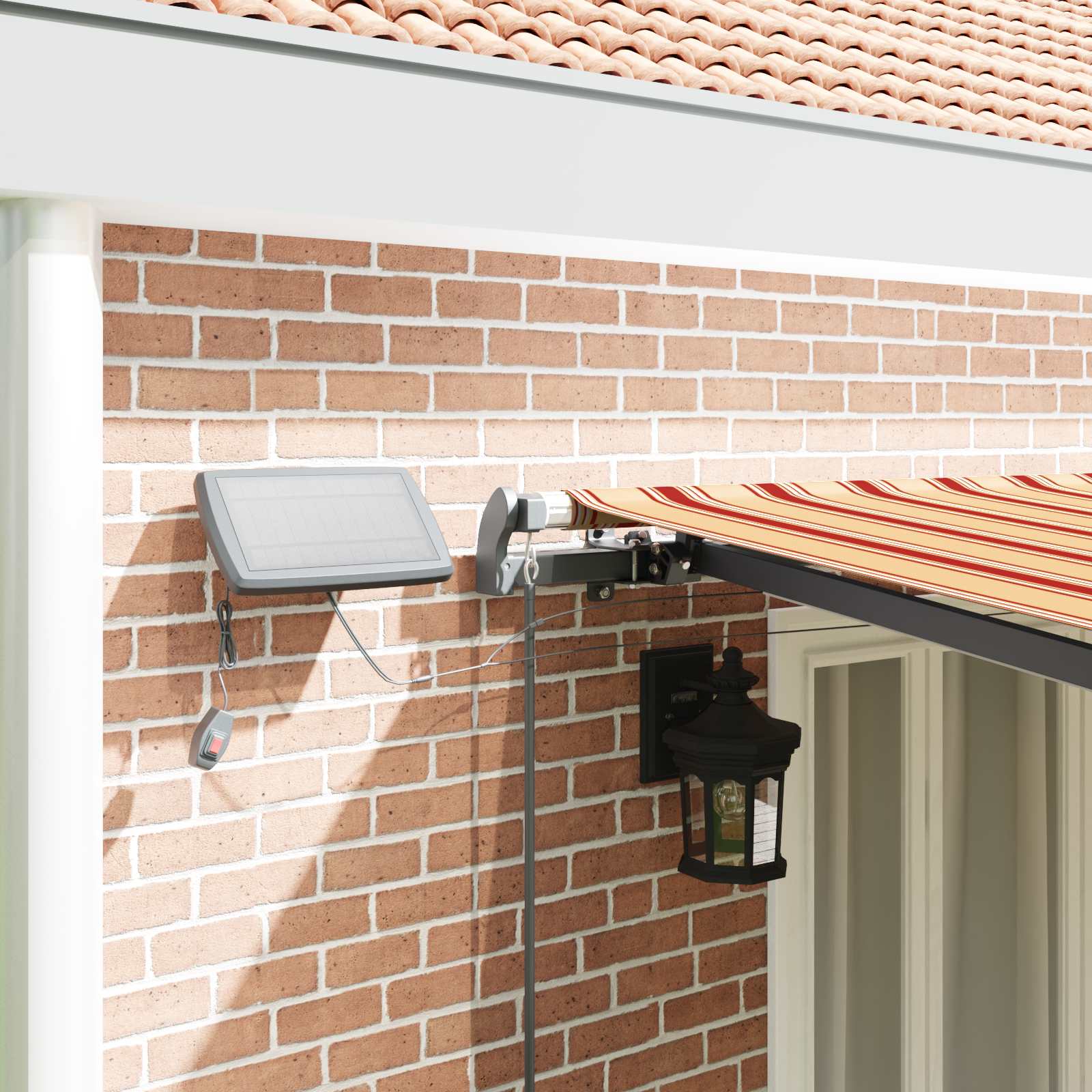 Tenda retrattile Giallo e Arancione 600 × 350 cm