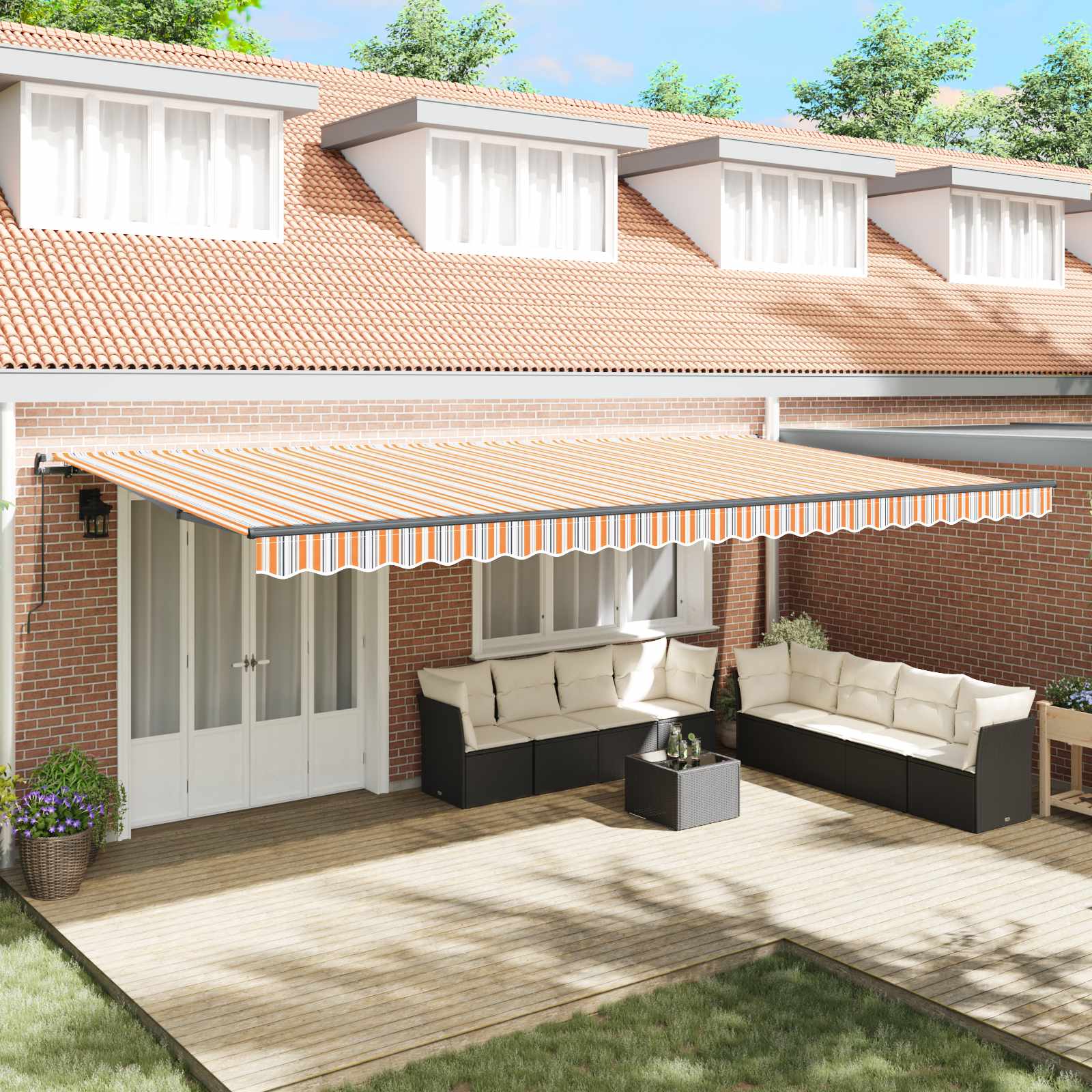 Tenda retrattile Multicolore 600 × 350 cm