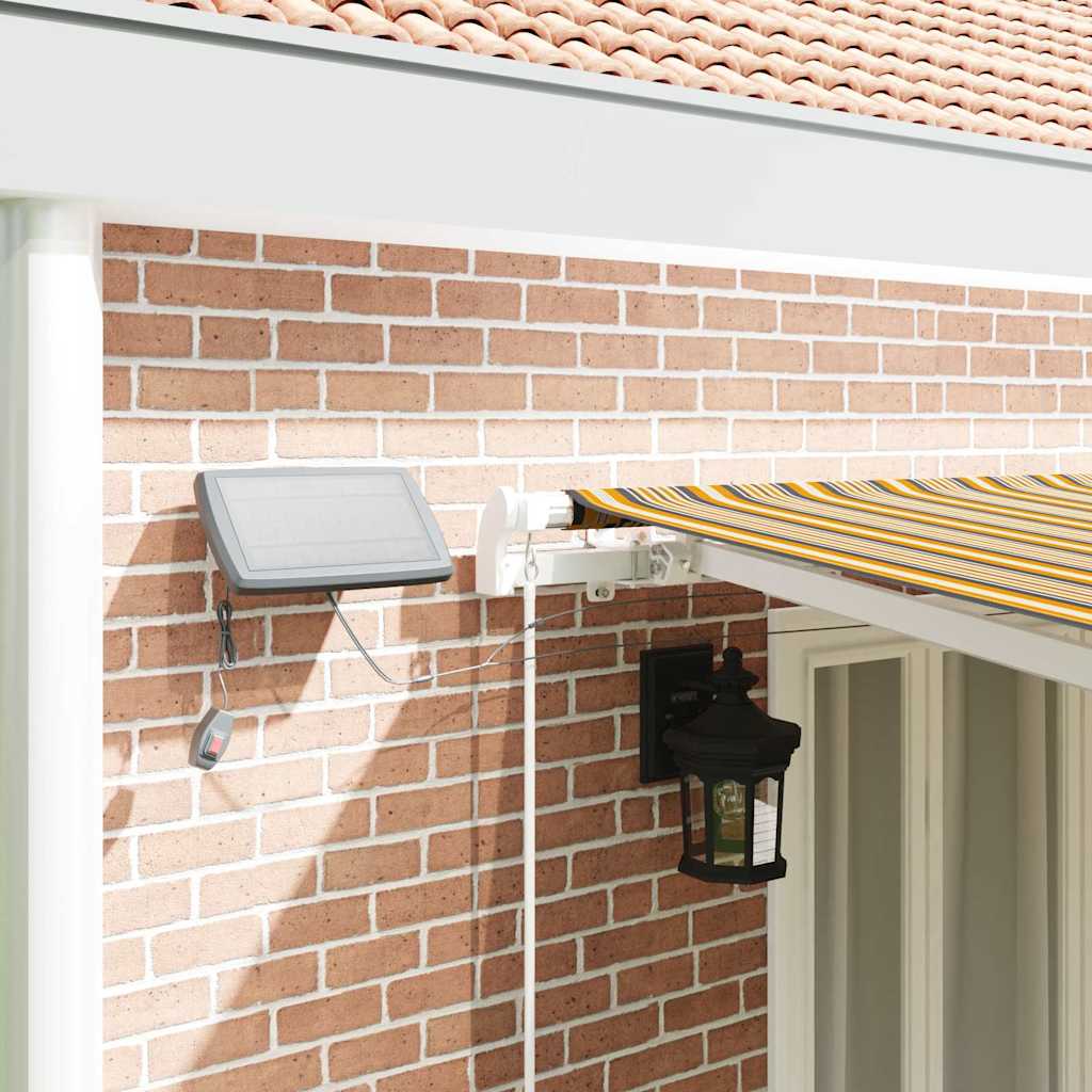 Tenda retrattile Multicolore 600 × 350 cm Tessuto e Alluminio