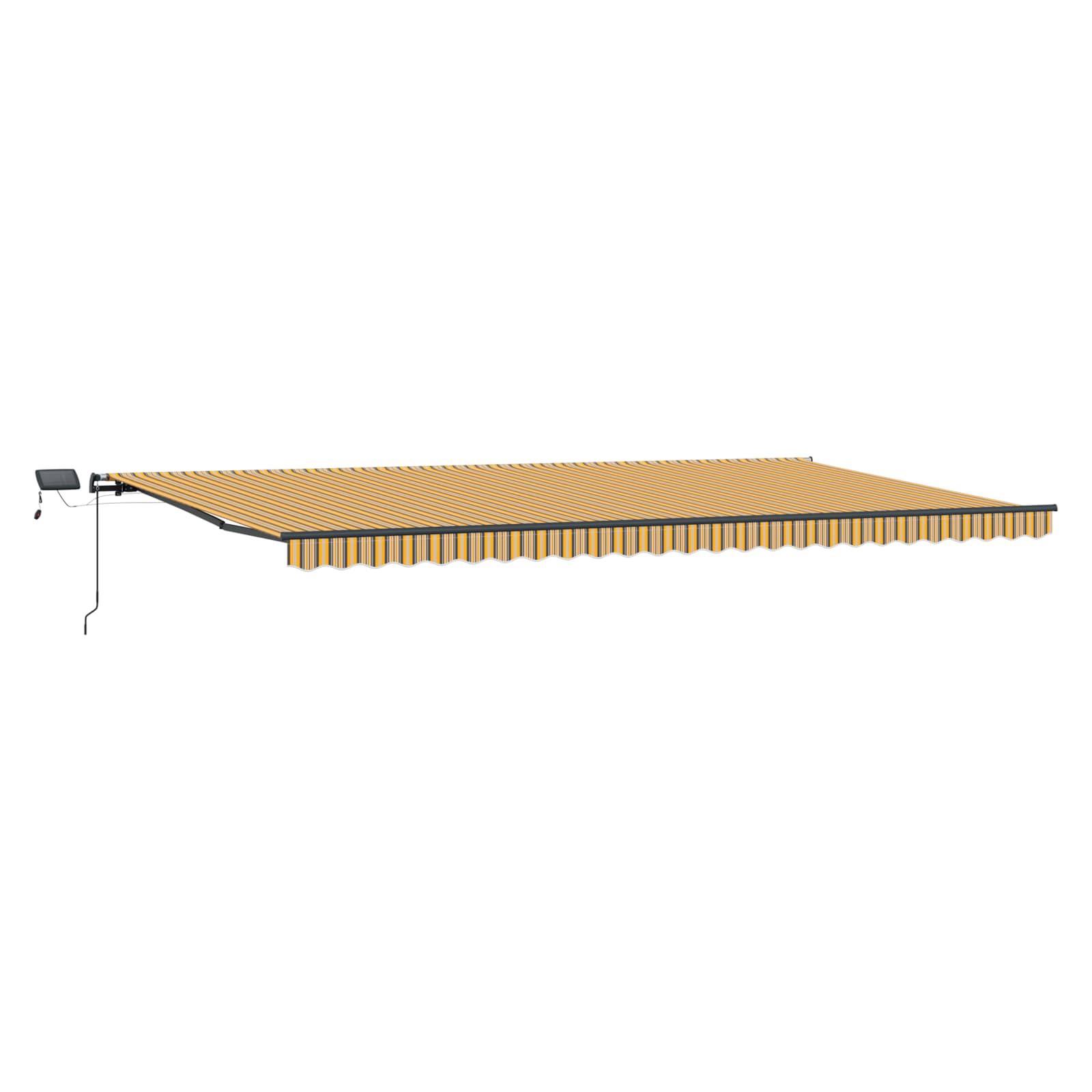 Tenda retrattile Multicolore 600 × 350 cm Tessuto e Alluminio