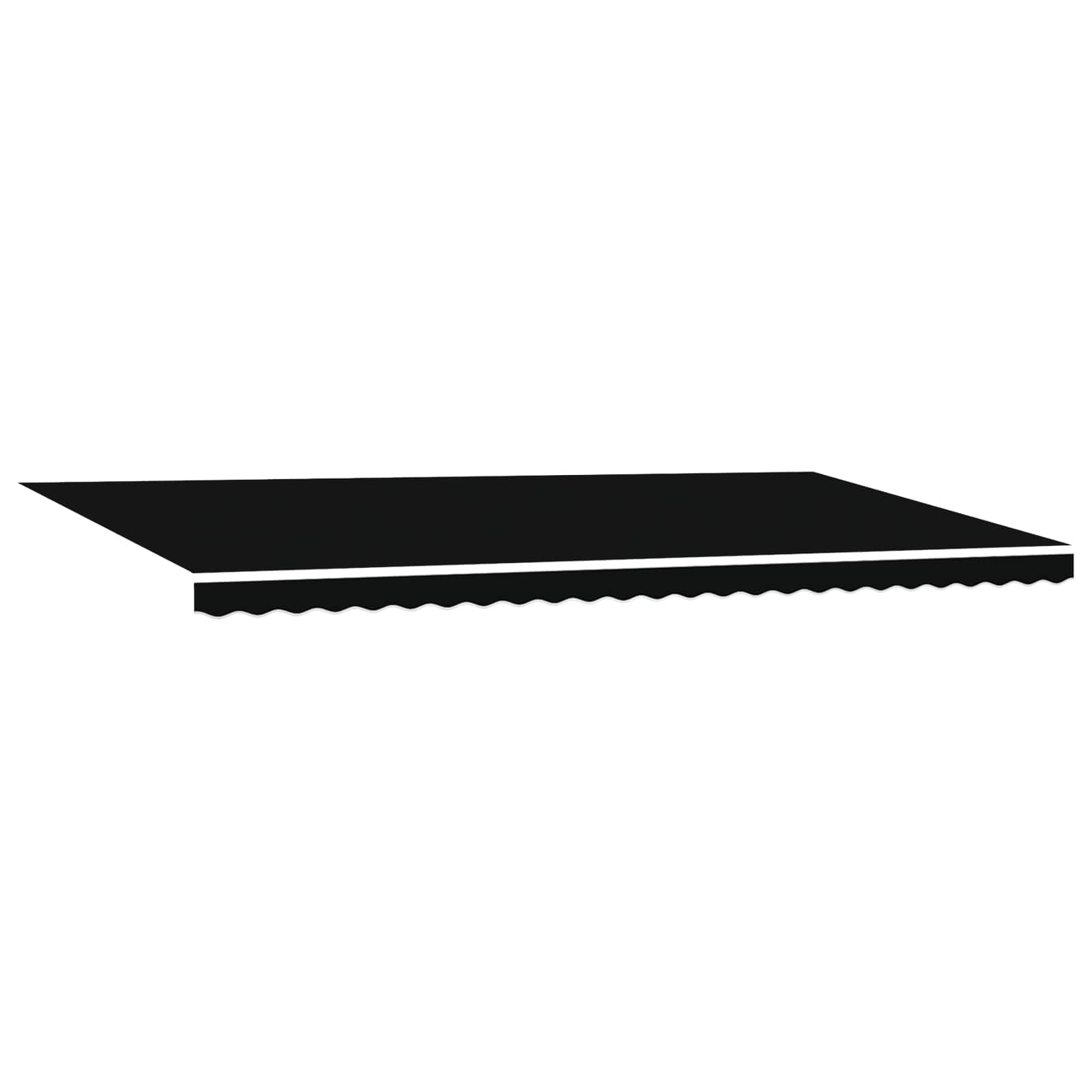 Tenda retrattile Nero 600 × 350 cm Poliestere