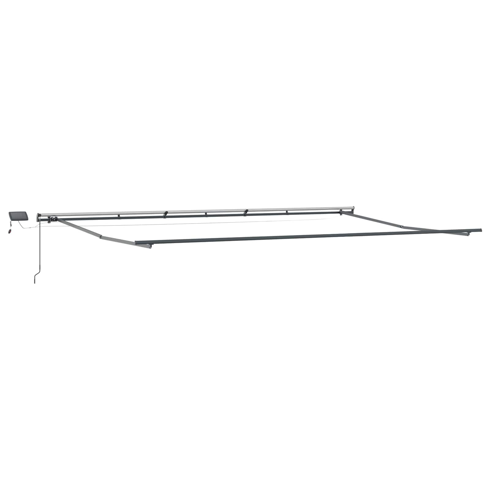 Tenda retrattile Rosso 600 × 350 cm Tessuto e Alluminio