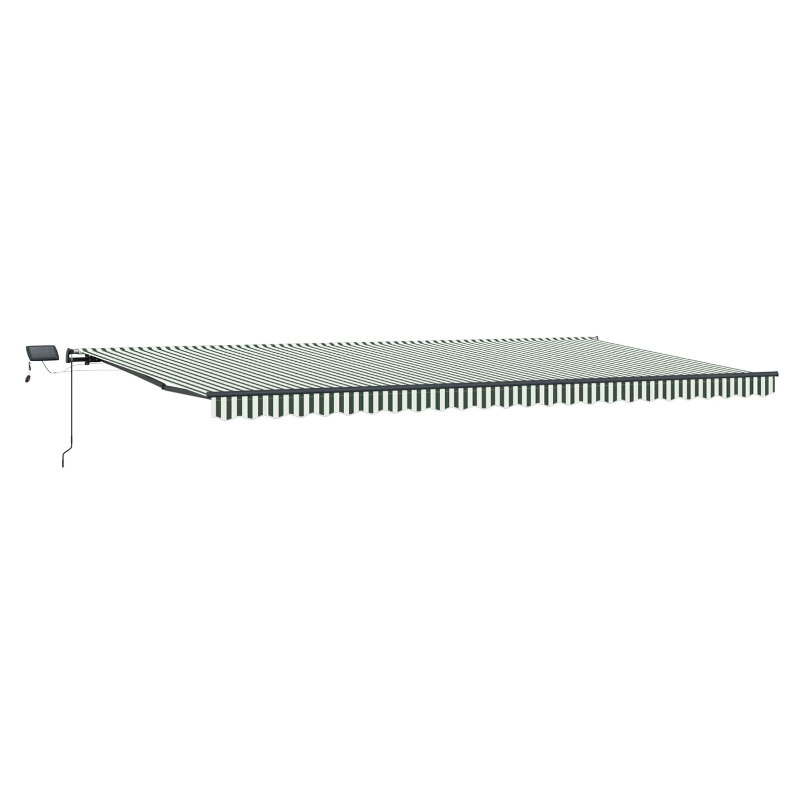 Tenda retrattile Verde e Bianco 600 × 350 cm