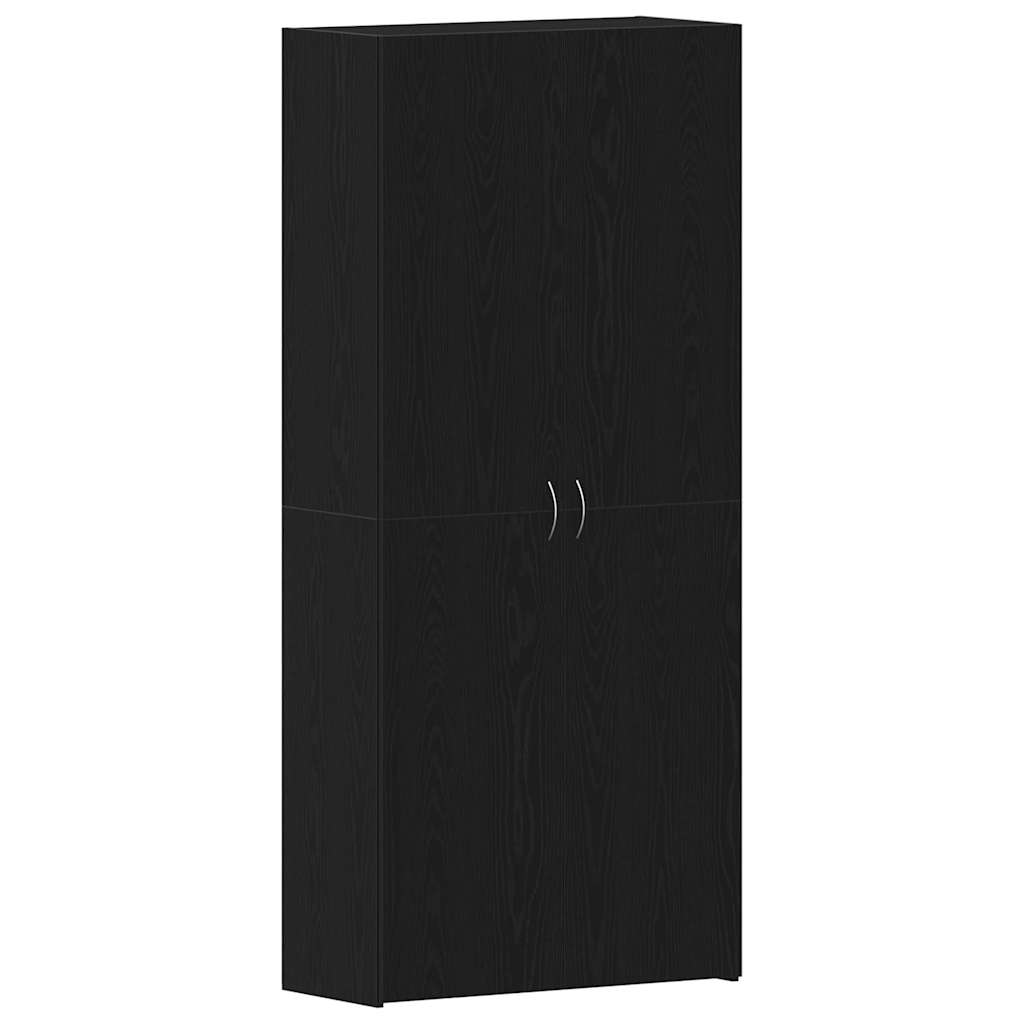 Mobile per scarpe 80 x 35.5 x 180 cm Legno ingegnerizzato Nero