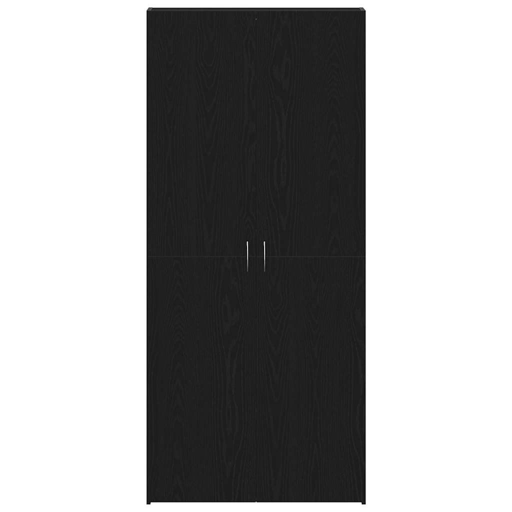 Mobile per scarpe 80 x 35.5 x 180 cm Legno ingegnerizzato Nero