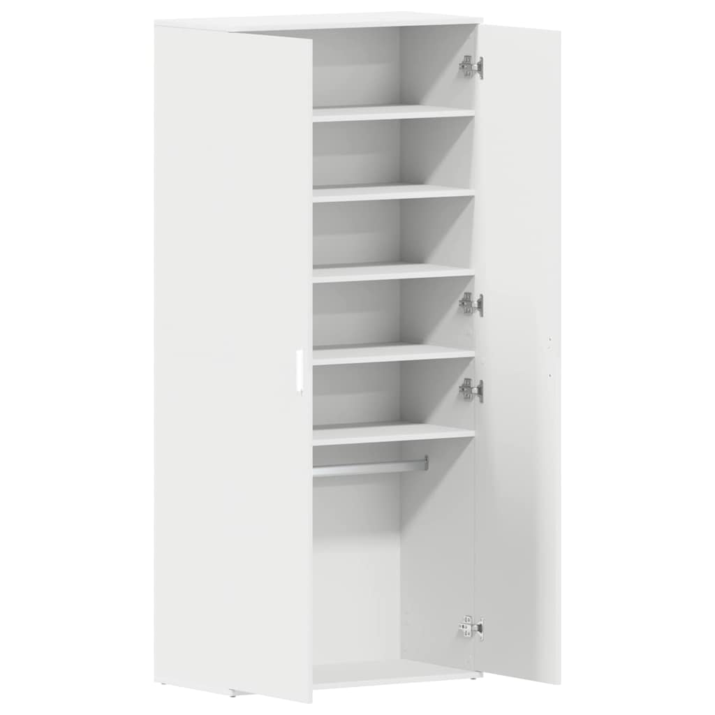 Mobile per scarpe 80 x 39 x 178 cm Legno ingegnerizzato Bianco