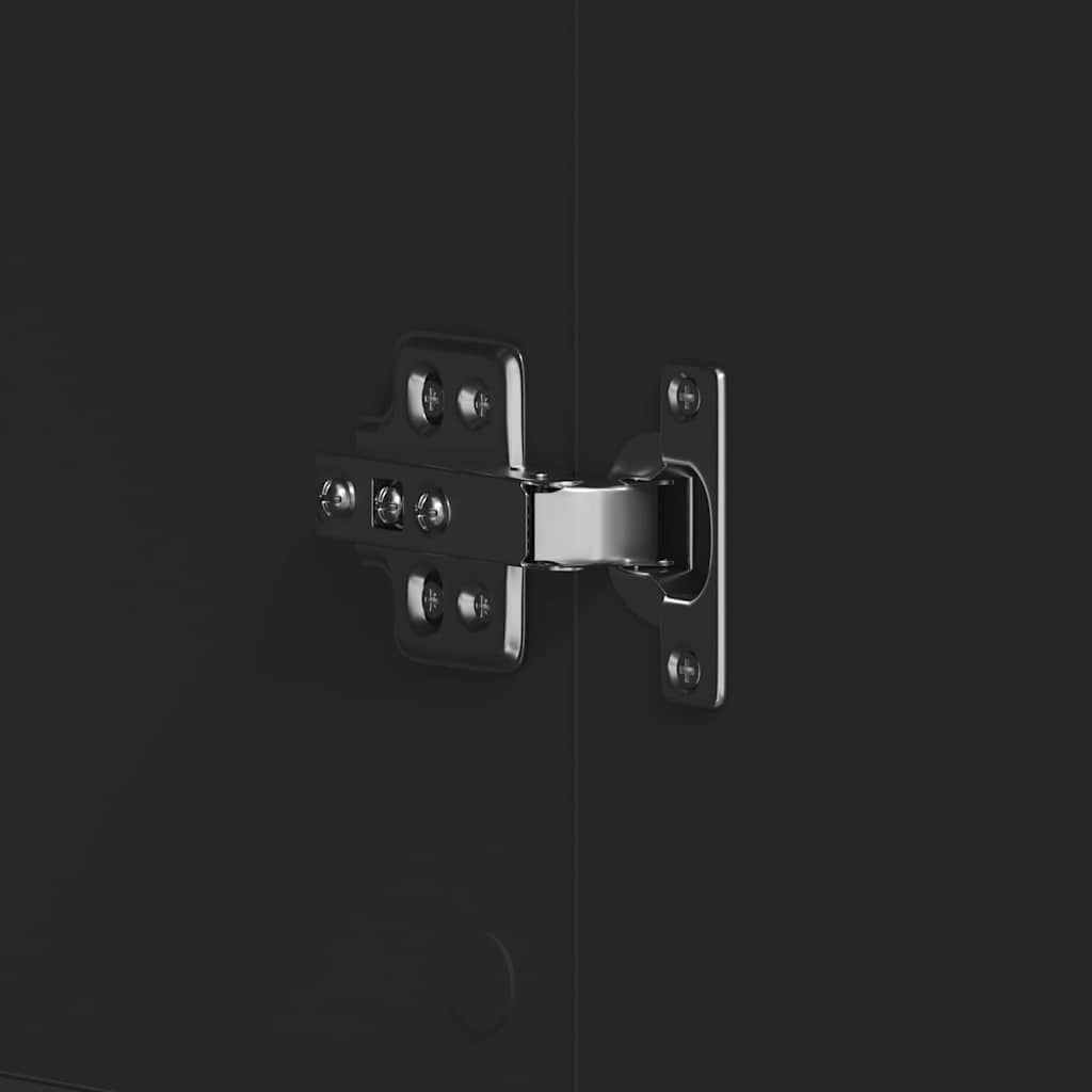 Mobile per scarpe 80 x 39 x 178 cm Legno ingegnerizzato Nero