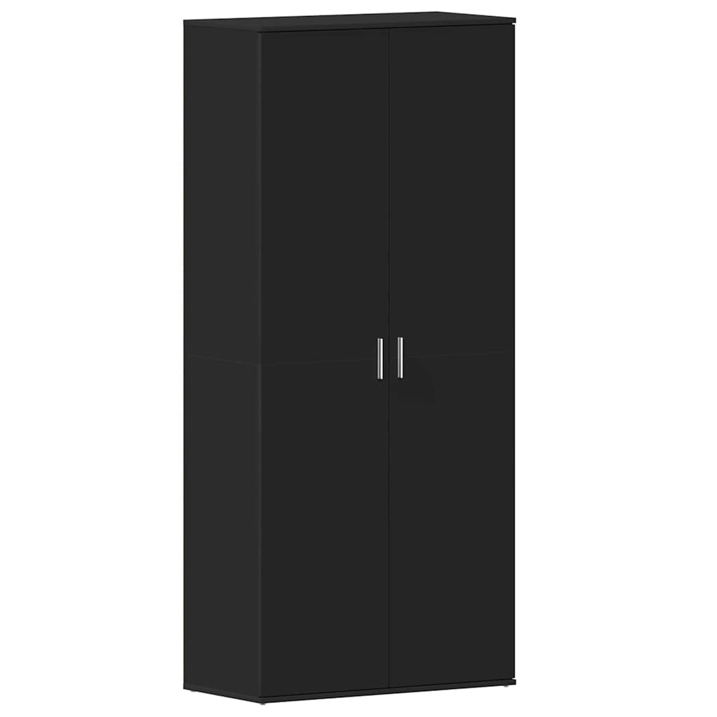 Mobile per scarpe 80 x 39 x 178 cm Legno ingegnerizzato Nero
