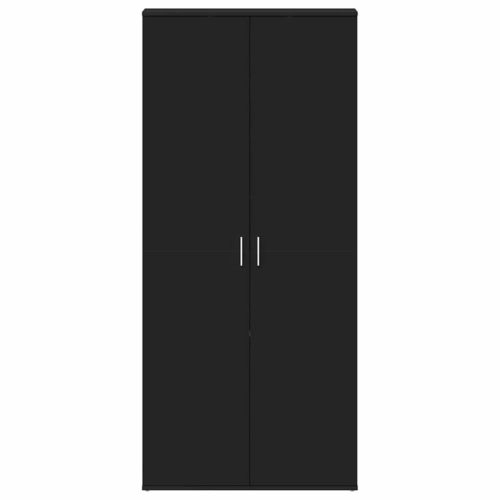 Mobile per scarpe 80 x 39 x 178 cm Legno ingegnerizzato Nero