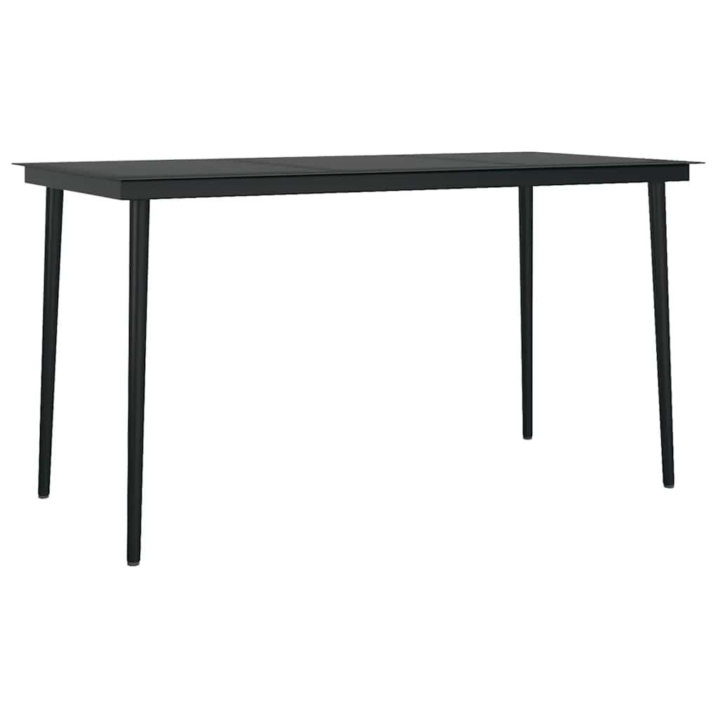 Set da Pranzo da Giardino con Cuscini 5 pz Polyrattan Vetro