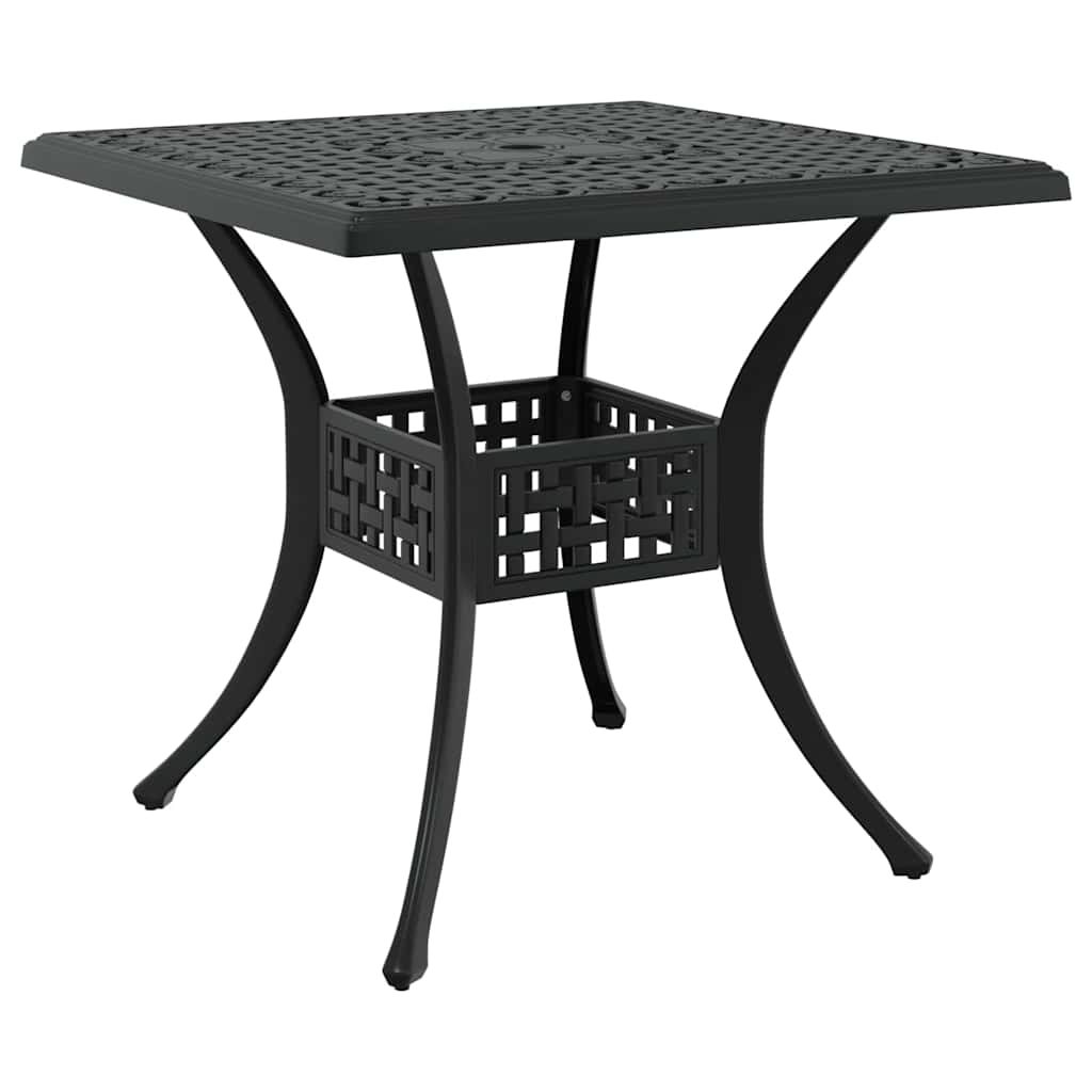 Set di Tavolo da Giardino 3 pz Nero Alluminio pressofuso