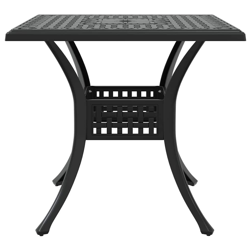 Set di Tavolo da Giardino 3 pz Nero Alluminio pressofuso