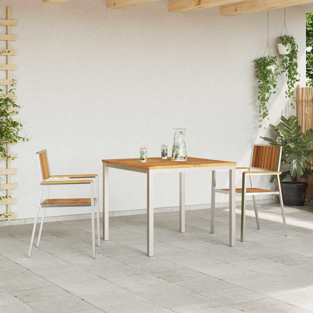 Set da pranzo per esterni 3 pz 90 x 90 x 75 cm