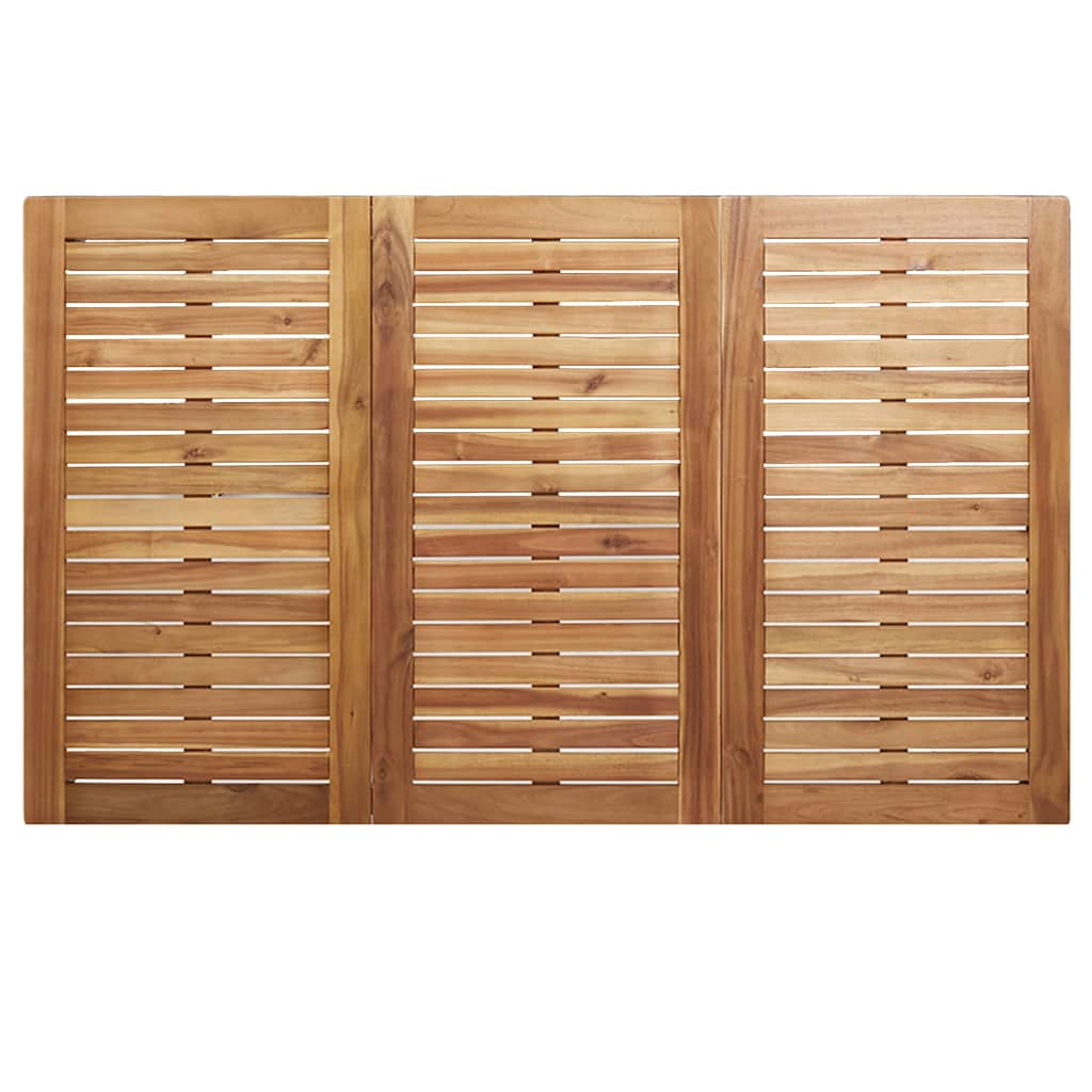 Set da pranzo per esterni 7 pz 150 x 90 x 75 cm