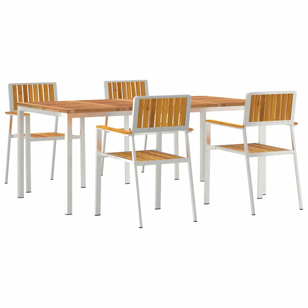 Set da pranzo per esterni 5 pz 180 x 90 x 75 cm