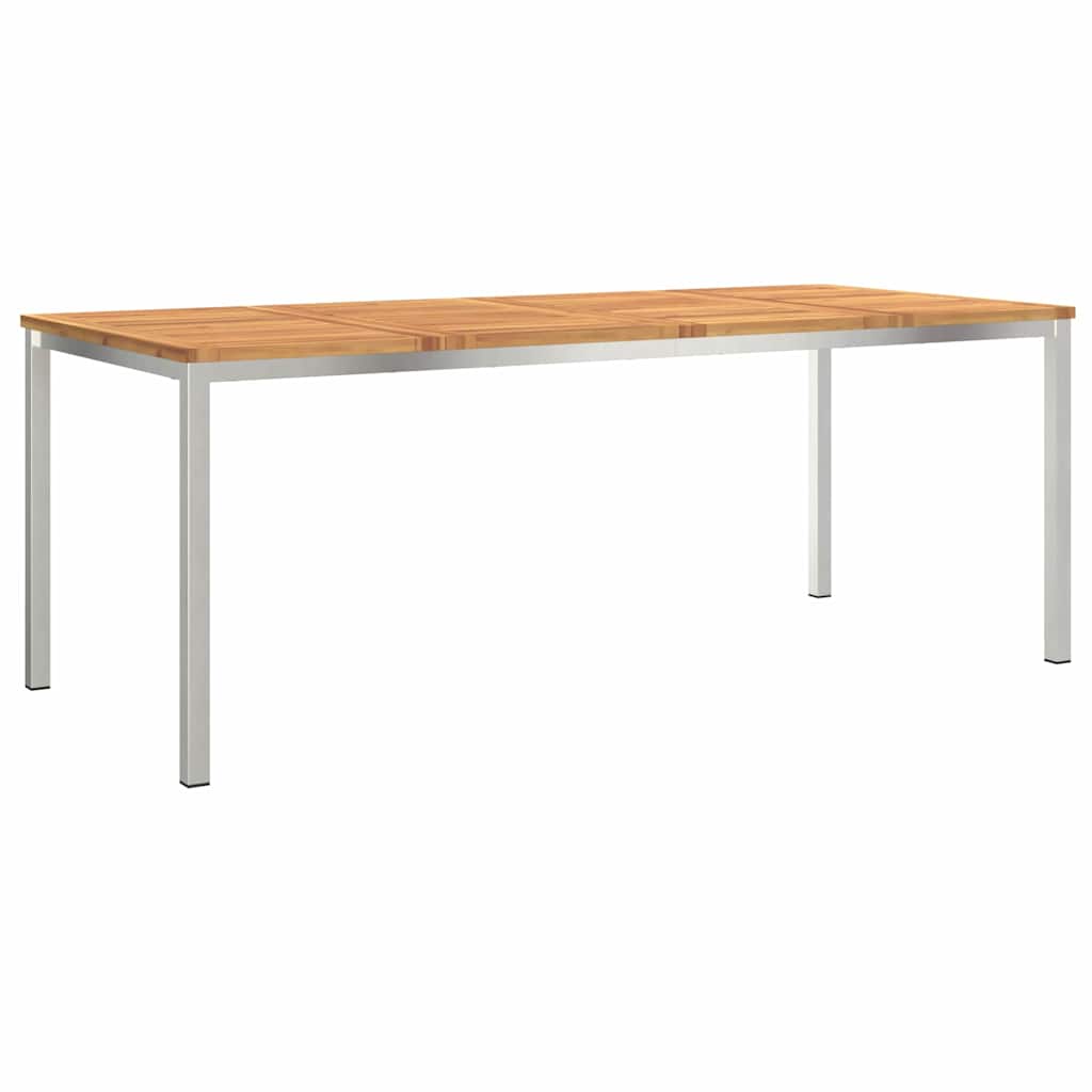 Set da pranzo per esterni 9 pz 200 x 90 x 75 cm