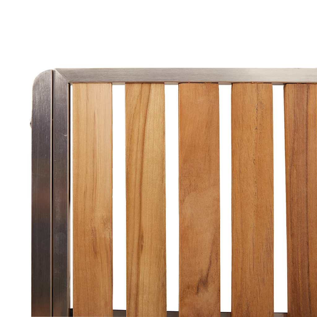 Set da pranzo per esterni 5 pz 150 x 90 x 75 cm