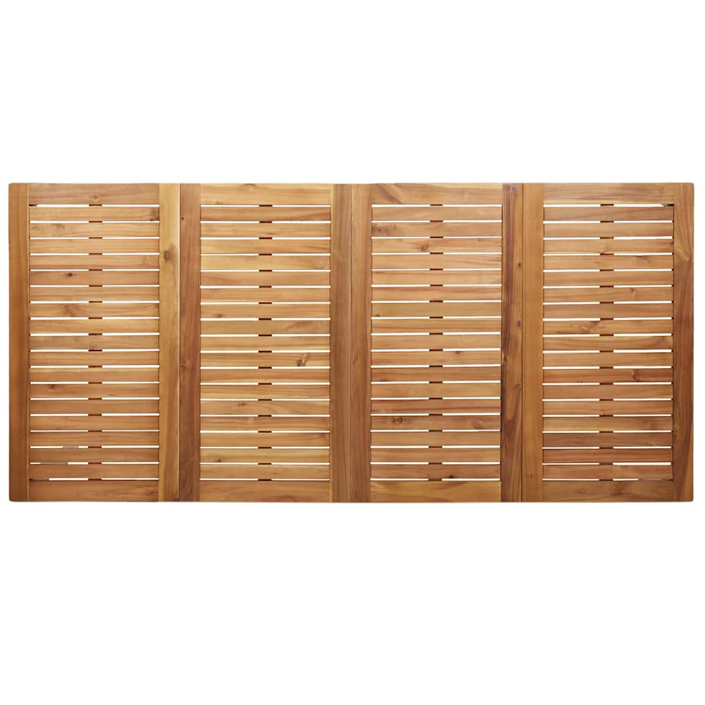 Set da pranzo per esterni 7 pz 200 x 90 x 75 cm