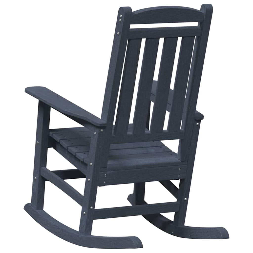 Sedia a dondolo 2 pz Navy Polietilene