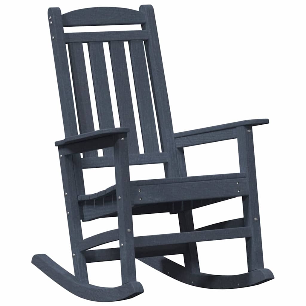 Sedia a dondolo 3 pz Navy Polietilene