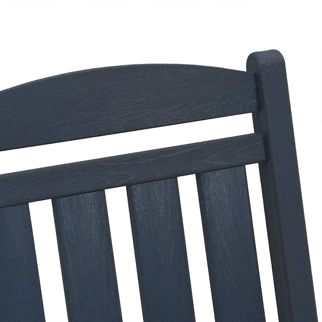 Sedia a dondolo 3 pz Navy Polietilene