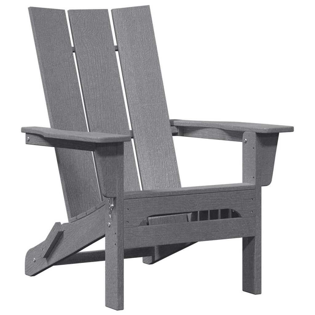 Sedia da Giardino 3 pz Grigio chiaro Polietilene