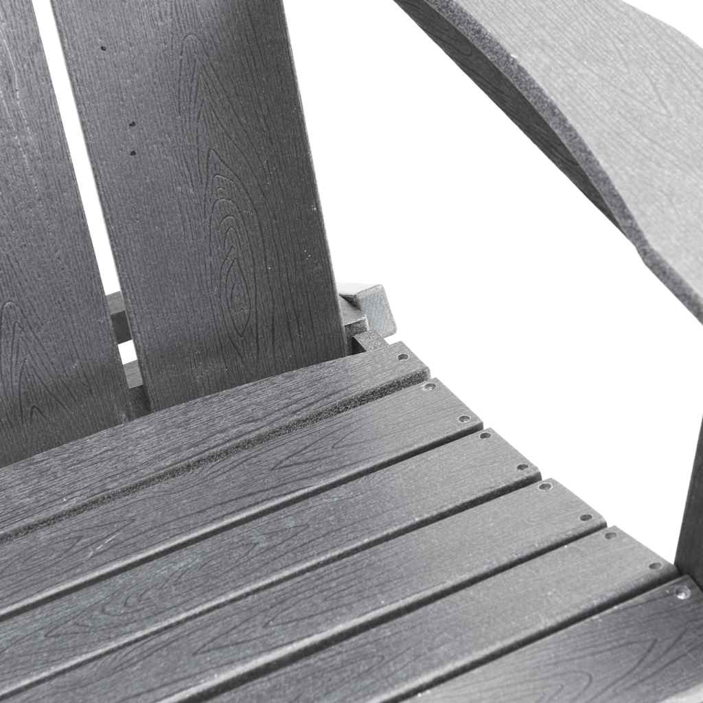 Sedia da Giardino 3 pz Grigio chiaro Polietilene