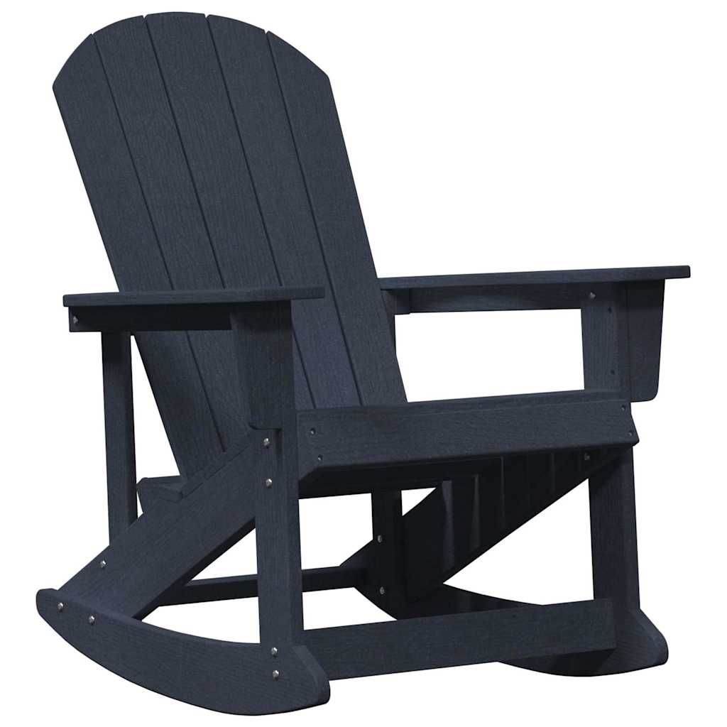 Set Lounge da Giardino 3 pz Blu navy HDPE