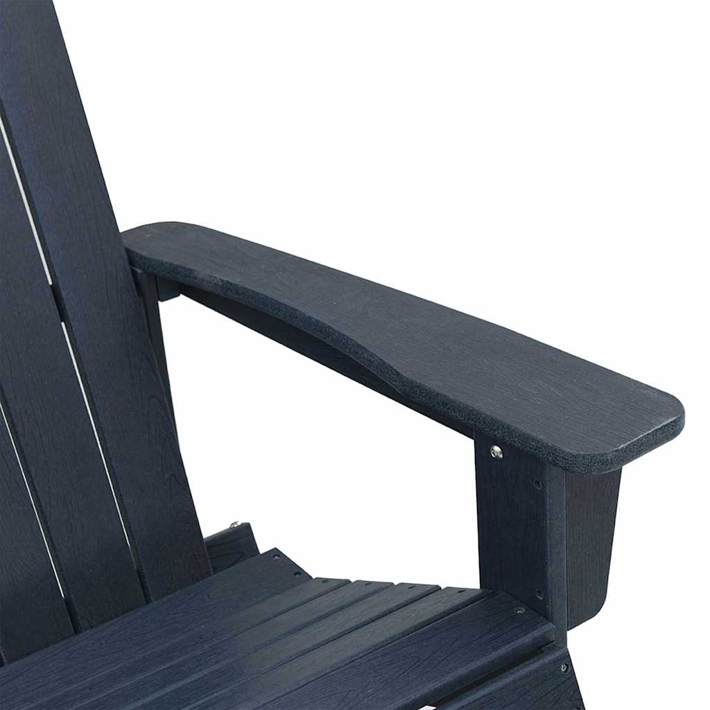 Set Lounge da Giardino 3 pz Blu navy HDPE