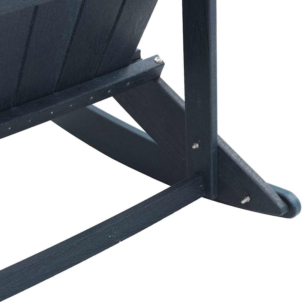 Set Lounge da Giardino 3 pz Blu navy HDPE