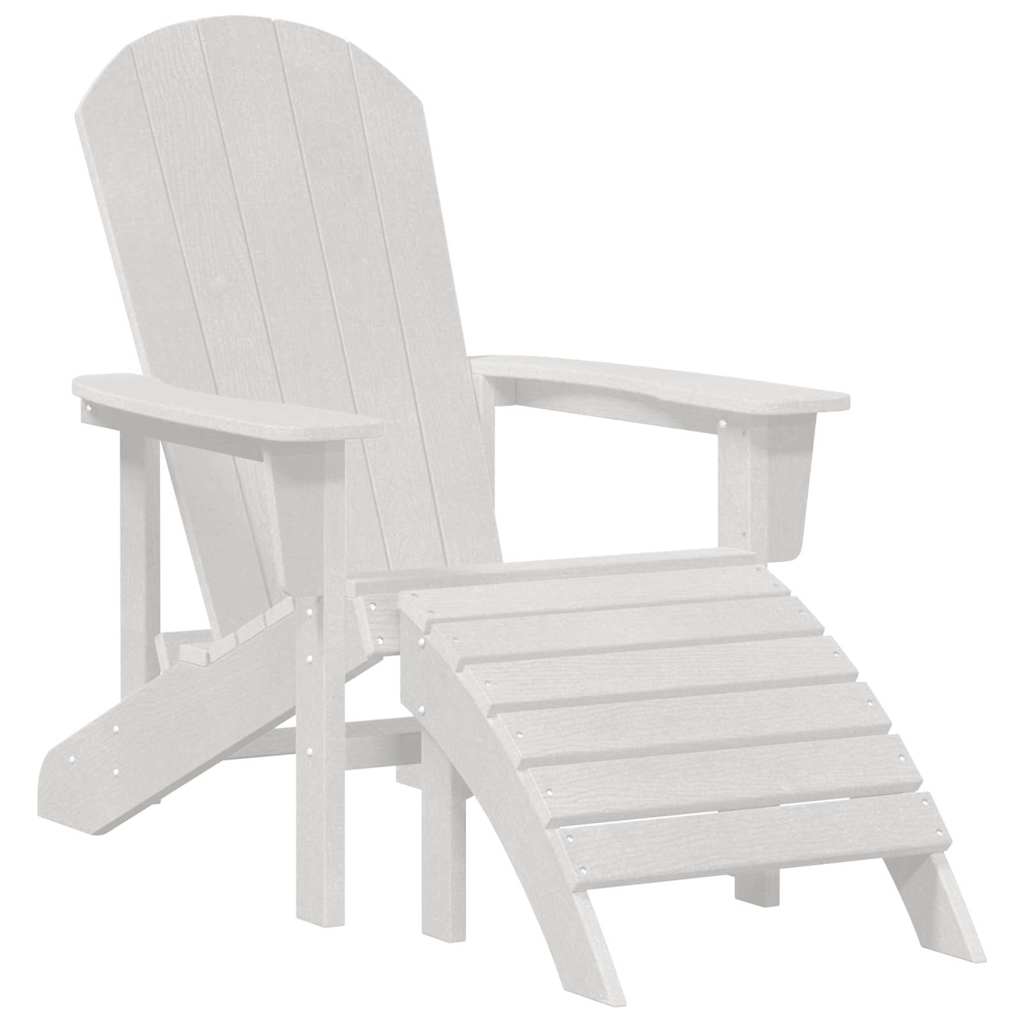 Sedia da Giardino 2 pz Bianco Polietilene