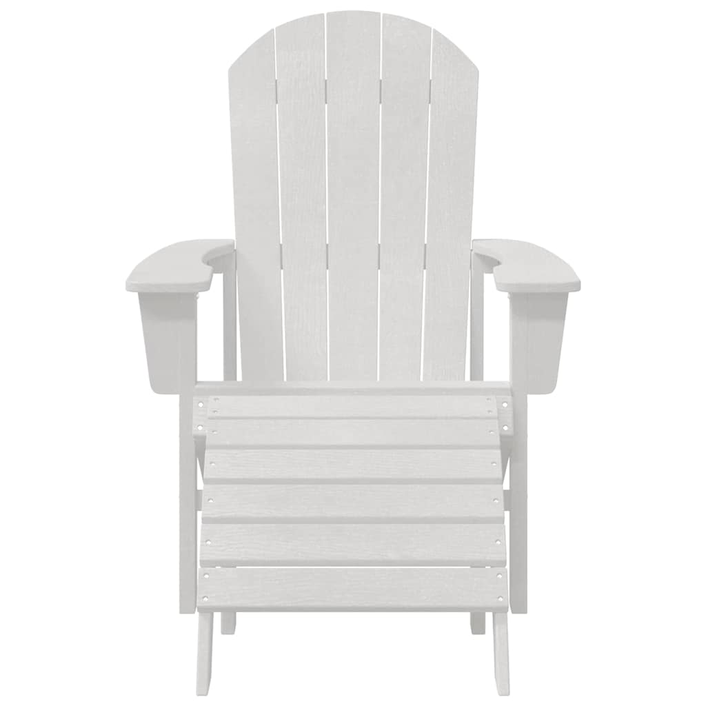 Sedia da Giardino 2 pz Bianco Polietilene