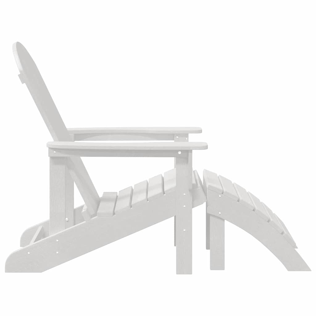 Sedia da Giardino 2 pz Bianco Polietilene