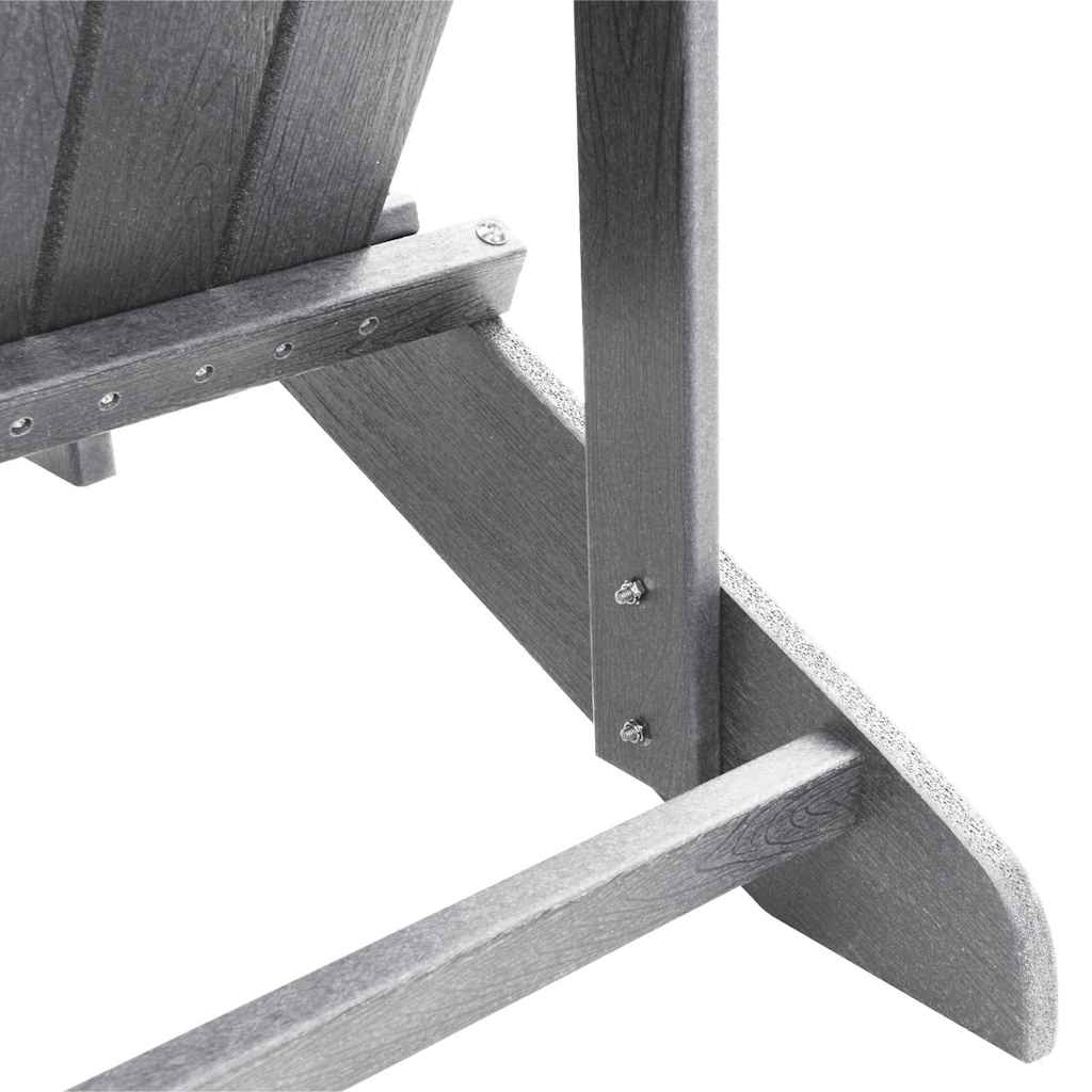 Sedia da Giardino 2 pz Grigio chiaro Polietilene