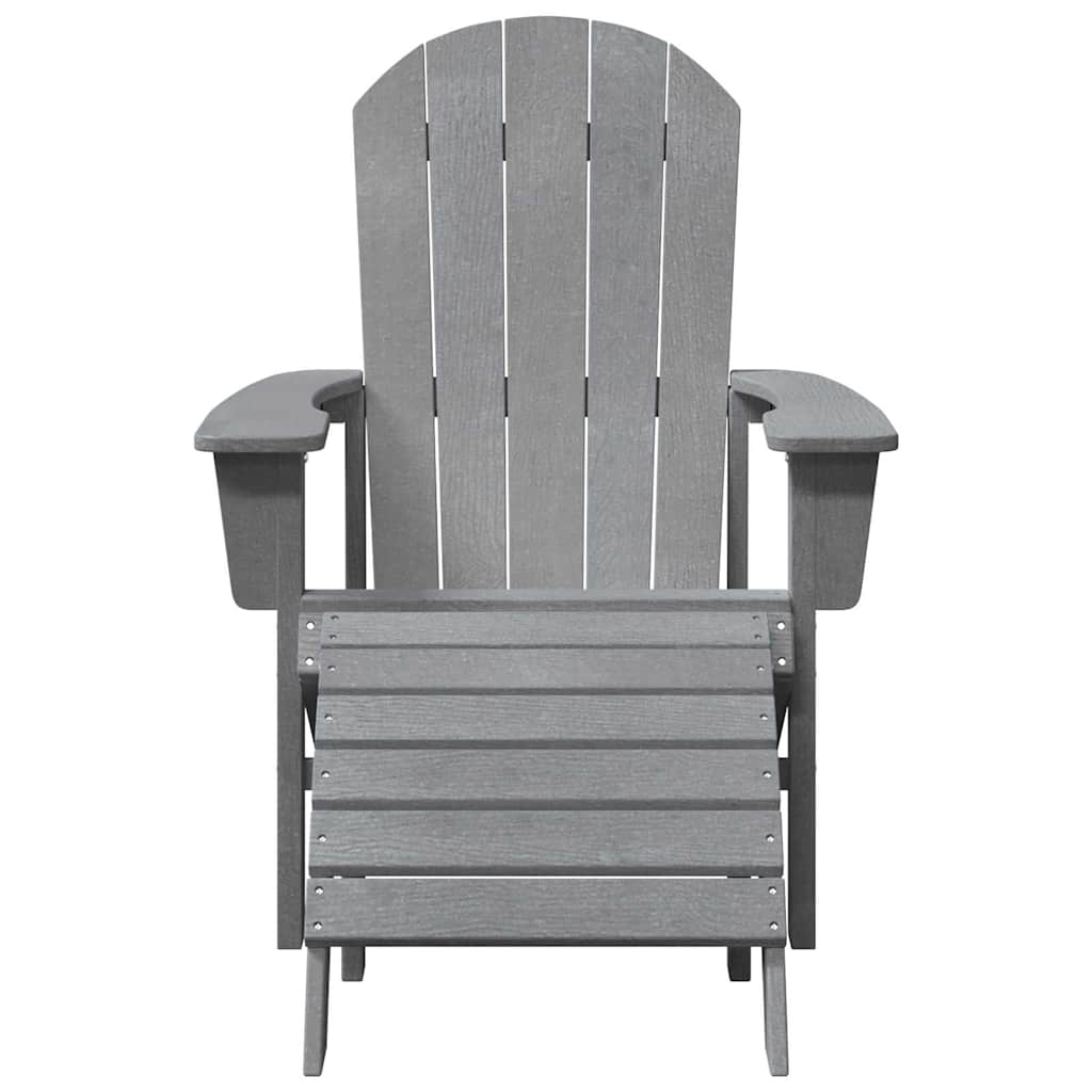 Sedia da Giardino 2 pz Grigio chiaro Polietilene