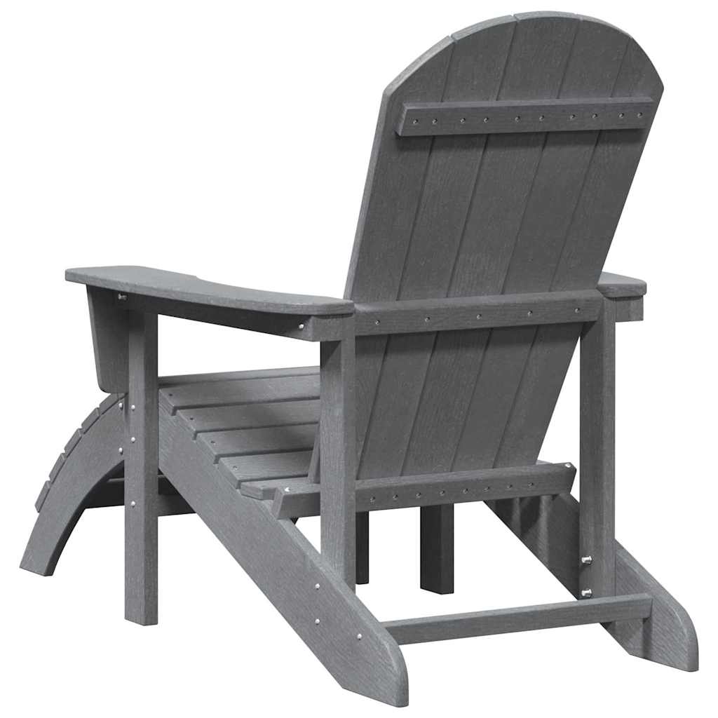 Sedia da Giardino 2 pz Grigio chiaro Polietilene
